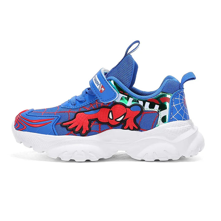 Kids Sneakers Boys Tennis Shoes Comfortable Mesh Shoes Lightweight Outdoor Children's Sports Walking Black Blue Shoes Size 27-37
