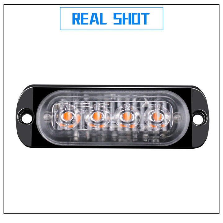 Stay Safe. Be Seen.
🚨 4x LED Amber Warning Lights – Ideal for cars, trucks, trailers & more.
💡 Super-bright 4LED design for max visibility.
🔧 Easy install | 12V–24V | Weatherproof & durable.
Perfect for roadside emergencies or professional use.