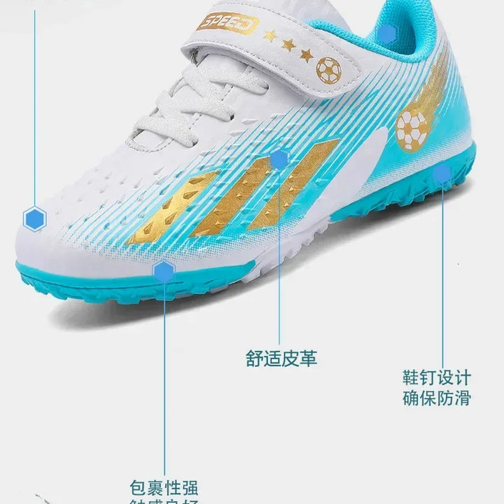 Kids Football Boots Society Cleats Soccer Shoes Boys Indoor Football Field Boots Children Non Slip Fast Training Sneakers Match