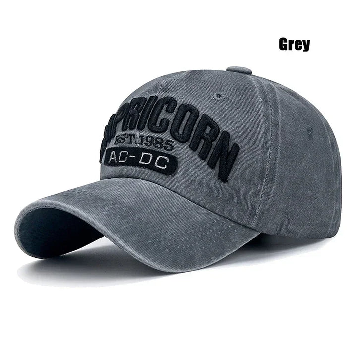 New Retro American Style Washed Old Hat Men and Women Fashion Three-Dimensional Embroidered Letters Sun Visor Baseball Cap