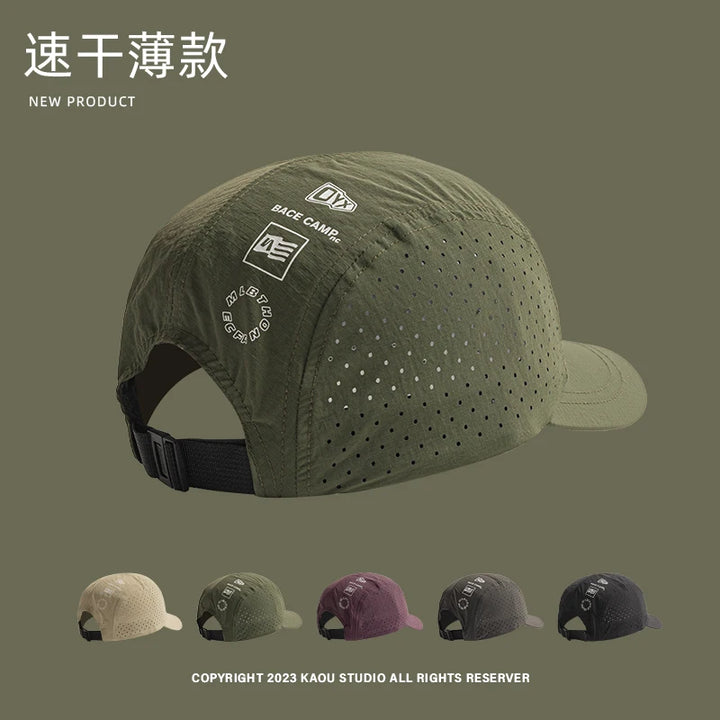 Summer Thin Breathable Mesh Baseball Caps for Men and Women Outdoor Camping Leisure Sun Protection Quick-drying Hiking Hats
