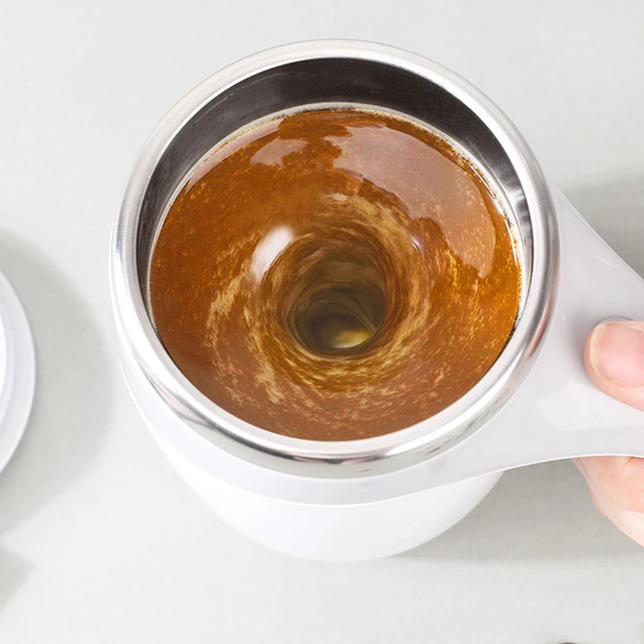 New Automatic Stirring Magnetic Mug Creative Stainless Steel Electric Smart Mixer Coffee Milk Mixing Cup Water Bottle Mark Cup