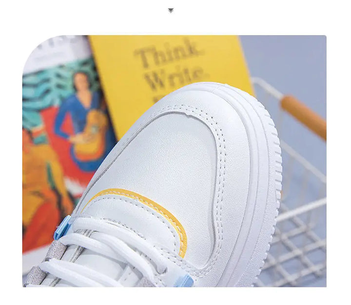 2023Women Sneakers PU Leather Women's Shoes White Platform Casual Sneaker Spring Summer Female Board Shoes Flats Ladies Trainers