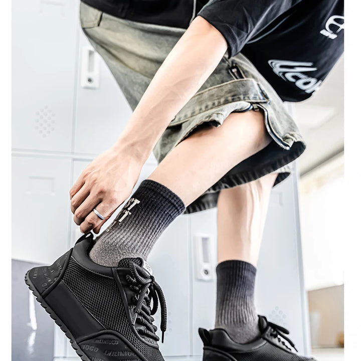 Men's Shoes - 2025 Summer New Style Anti-slip and Wear-resistant Sports Shoes with Breathable Mesh Surface and Casual Style