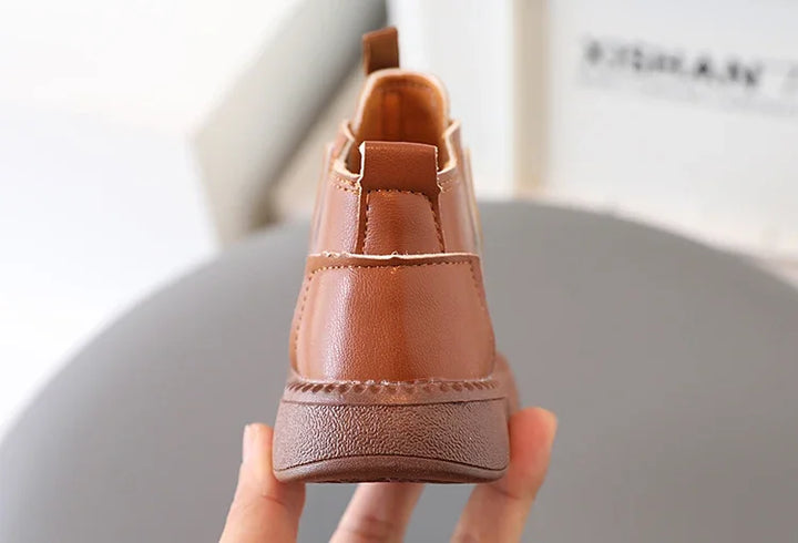 Boys Boots Kids Ankle Boots 2025 Autumn Winter New Toddlers Children Fashion Boots for Little Boy Girl Lace-up Soft Rubber