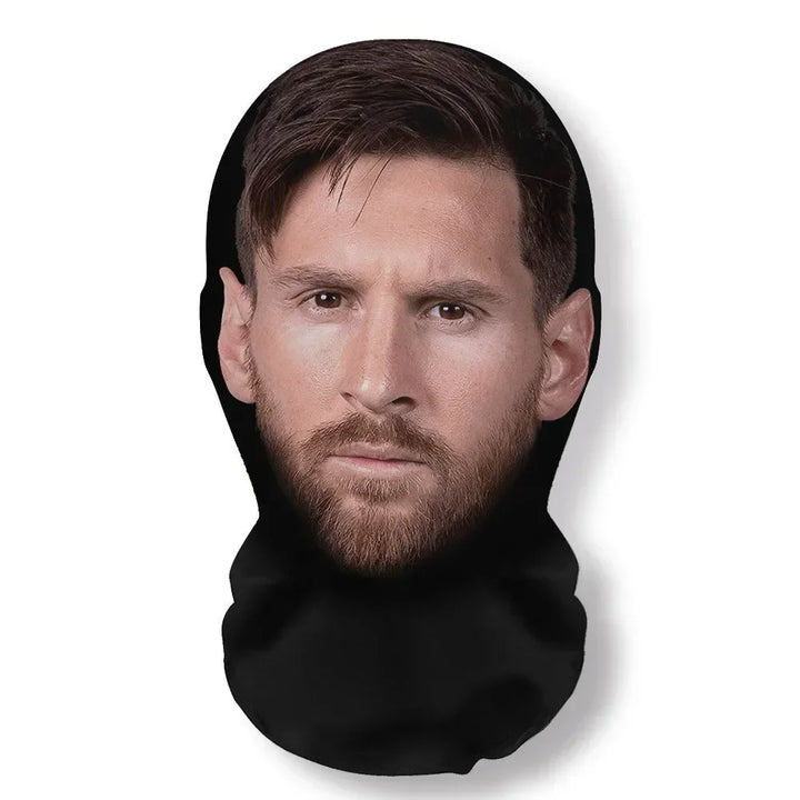 Halloween Cosplay Headwear Fashion Hip Hop Hood Hat Headgear 3D Full Face Mask Elastic Mesh Celebrity Face Mask for Party