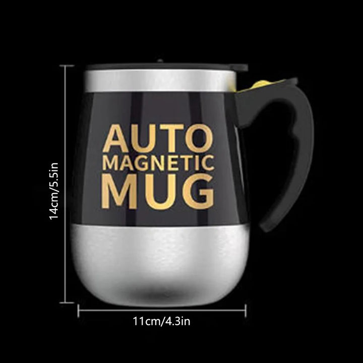 New Automatic Stirring Magnetic Mug Creative Stainless Steel Electric Smart Mixer Coffee Milk Mixing Cup Water Bottle Mark Cup