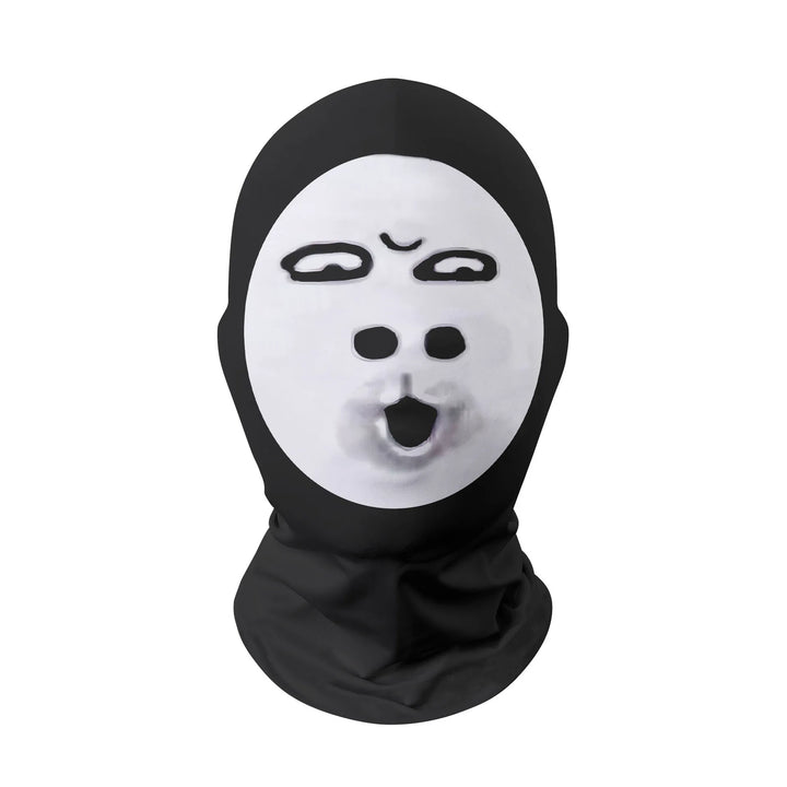 Halloween Cosplay Headwear Fashion Hip Hop Hood Hat Headgear 3D Full Face Mask Elastic Mesh Celebrity Face Mask for Party