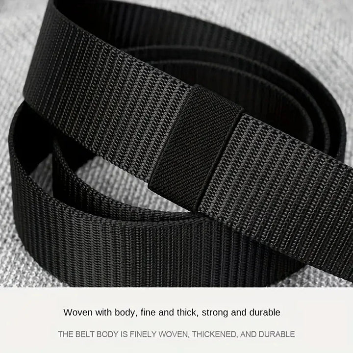 Men Belts Automatic Buckle Metal Webbing Belts for Men Canvas Nylon High Quality Strap Casual Sports Students