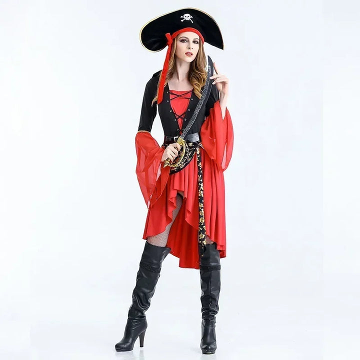 Halloween Costumes Female Pirates Clothing Girls Sexy Cosplay Game Uniforms Large Size Comic-con Anime Expo Anime Expo Xxl