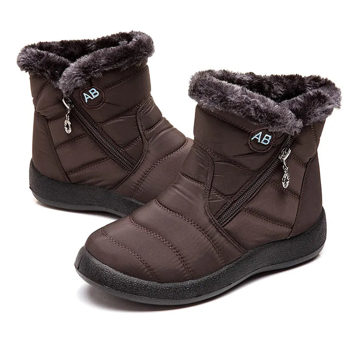 Women's Boots Women's Ankle Boots With Fur Winter Shoes Women Low Heels Winter Boots Snow Waterproof Botas Mujer Winter Footwear