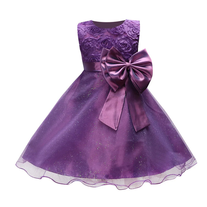 Flower sequins princess dress for little girls Summer 2025 Christmas festive tuxedo dress-tutus clothes for children dress