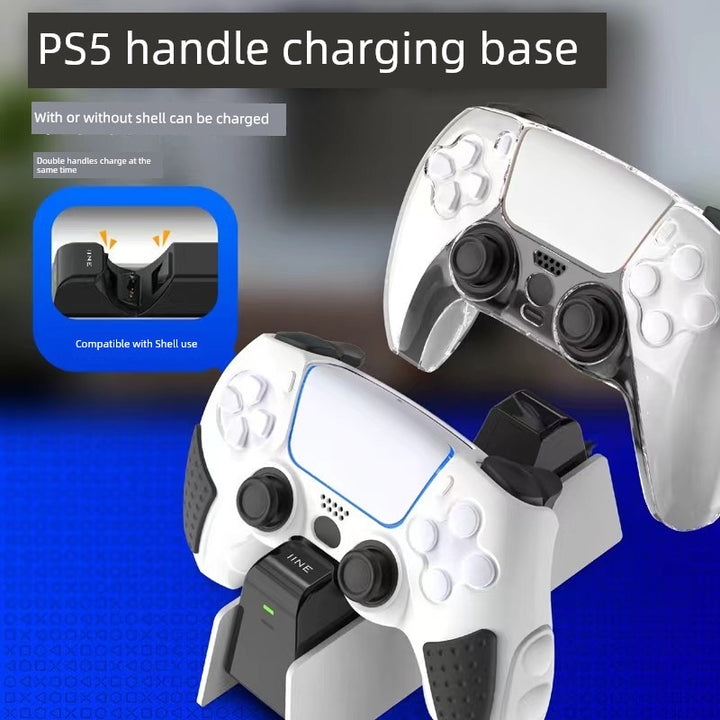 Good Value Ps5 Handle Charging Set Support Silicone Case Charging Ps5 Elite Handle Charging Base Double Charging Accessories