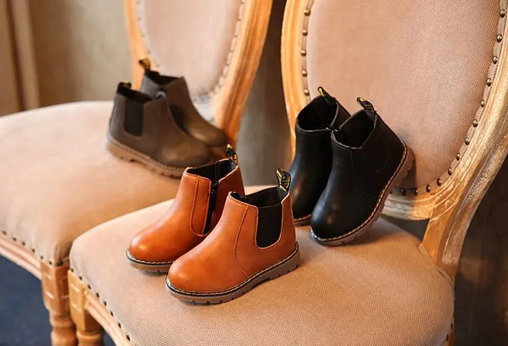 Kids Casual Boots Non-slip Wear-resistant Children Shoes Handsome Fashion Babies Warmly Shoes Girls Boys Soft Bottom Footwear