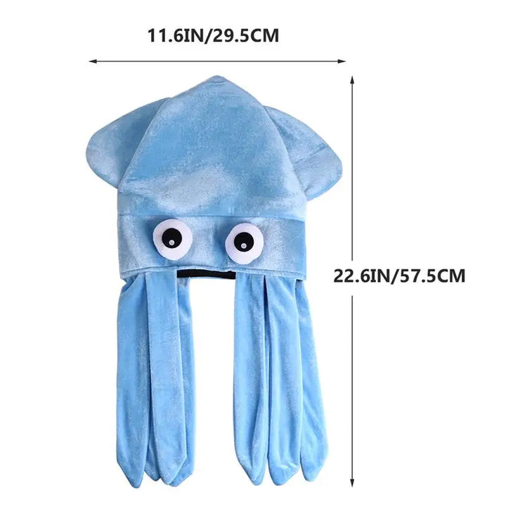 Halloween Octopus Hat Hood Funny Hat Couple Children Adult Crazy Party Hats Animal Hat Japanese Birthday Creative Gift Headdress