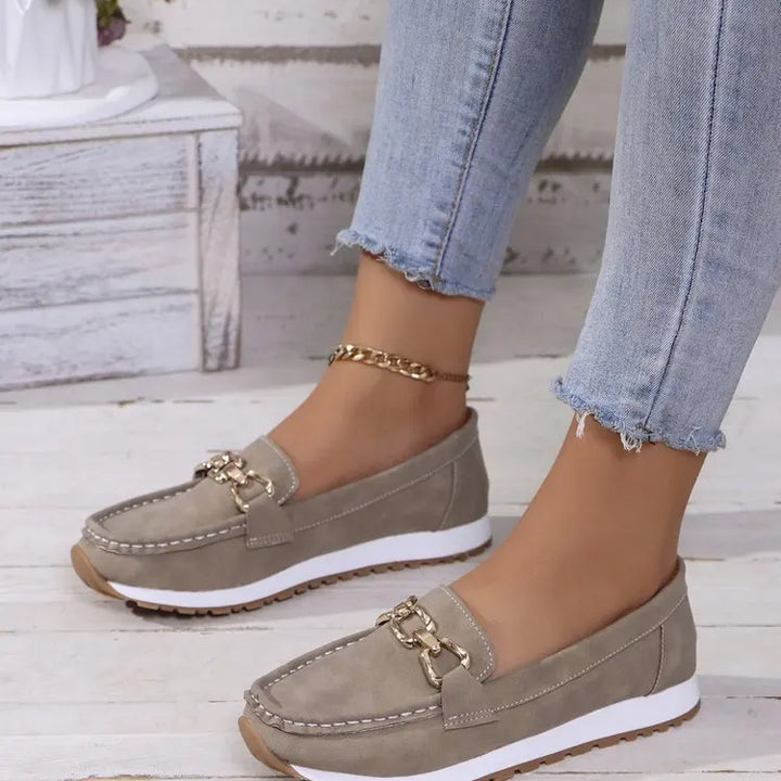 New Women Flats Comfy Casual Shoes Stylish Light Durable Breathable Loafers Slip-On Luxury Trend Classic Spring Female Sneakers