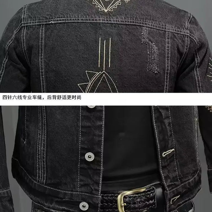 🧥 Retro Vibes. Modern Edge.
🔥 Men’s Embroidered Denim Jacket – Classic lapel design with a trendy, loose fit
🛵 Motorcycle-inspired style, perfect for spring & autumn
🎯 Detailed embroidery adds a bold, fashion-forward touch
Your go-to jacket for effort
