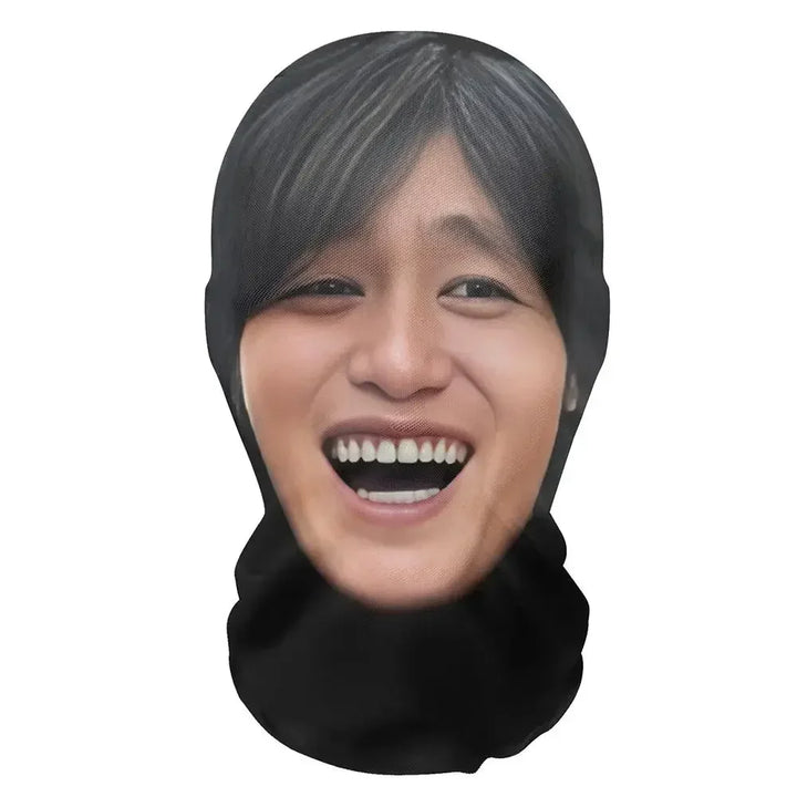 Cosplay Headwear Hip Hop Fashion Hood Hat Headgear New 3D Printed Kanye Mask Elastic Mesh Halloween Decor Full Face Mask Unisex