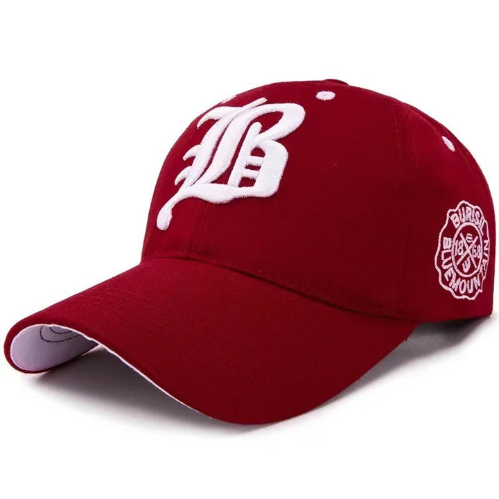 Alphabet Embroidered Baseball Hat Trendy Versatile Street Style Men's and Women's Outdoor Sunscreen Hats