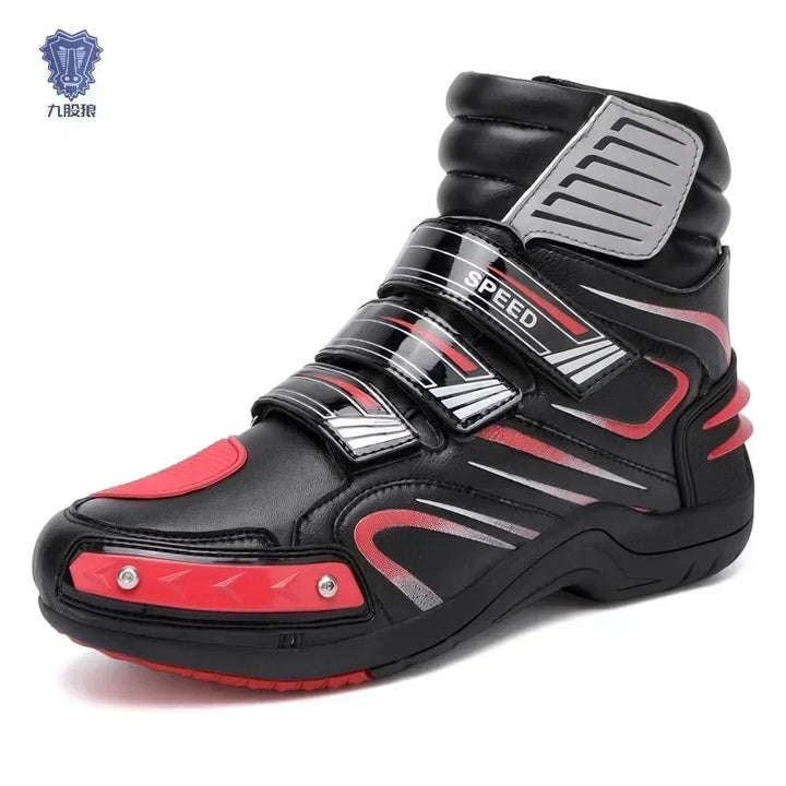Boots Motorbike Racing Ankle Men Leather Motos Breathable Anti Slip Wear-resistant Riders Length Shoes 2025 New Motorcycle Boots