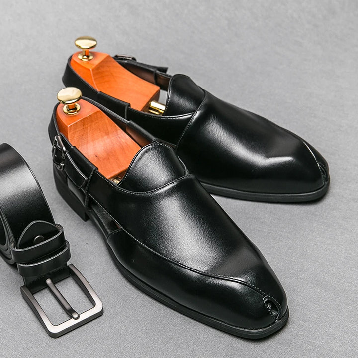 Men Minimalist Slingback Dress Shoes Business Office Dress Shoes