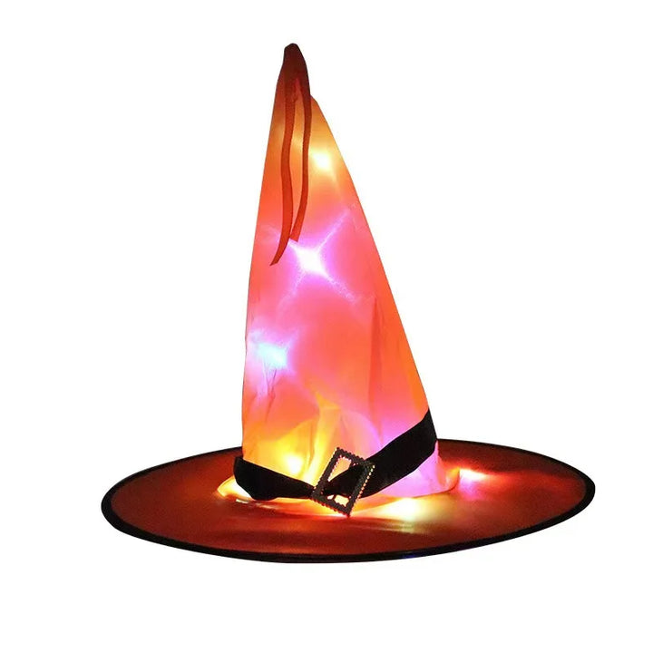 Halloween Glowing Hat Children Adult Party Dance Party Dress Up Witch Hat Halloween Decoration Halloween Mask декор для дома