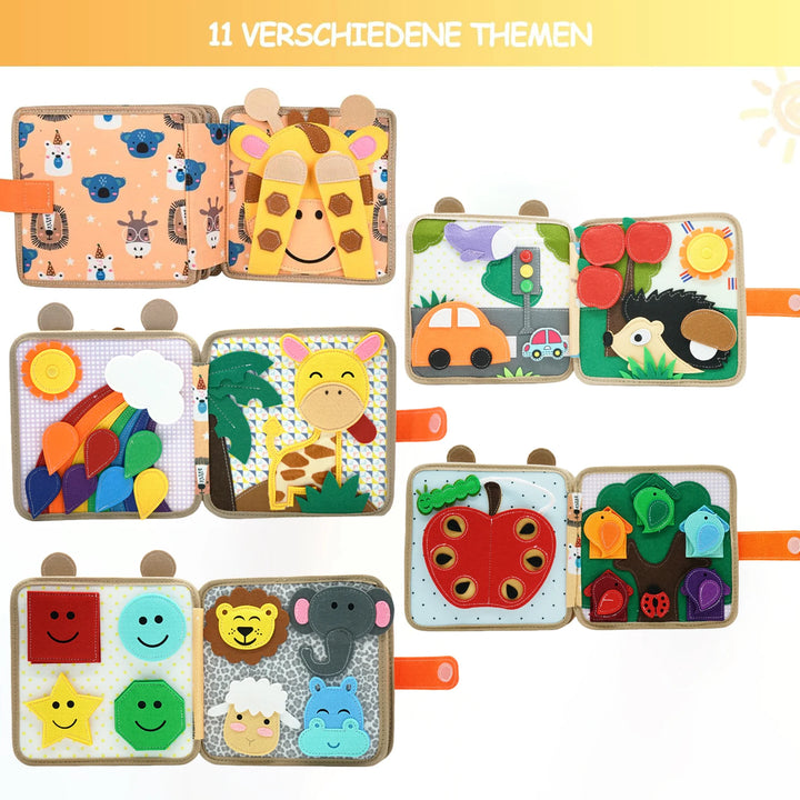 Baby Toy Soft 3D Cloth Book First Book Montessori Infant Early color Cognitive Educational Toys Learning Basic Life Skills Toys