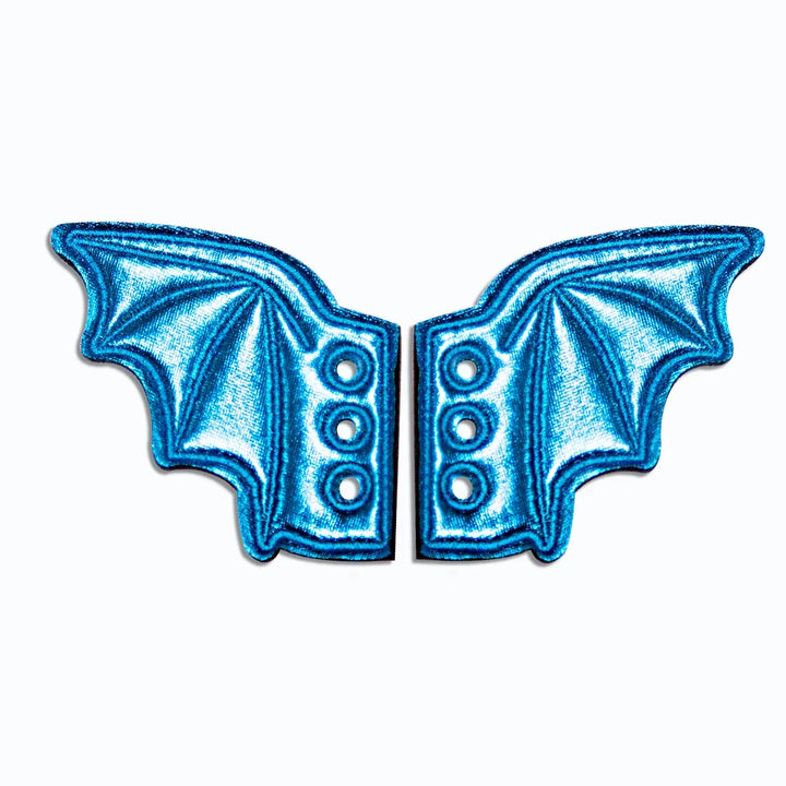 Halloween Party Bats Wings Shoes Charms Accessory Boots Bat Wings Lace Up Sport Shoes Wings DIY Skate Punk Shoe DIY Decorations
