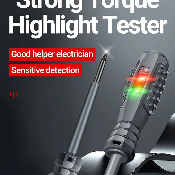Multifunctional Electrician Test Screwdriver AC Non-contact Induction Test Pen Voltage Tester 70-600V Red Green Induction Lights