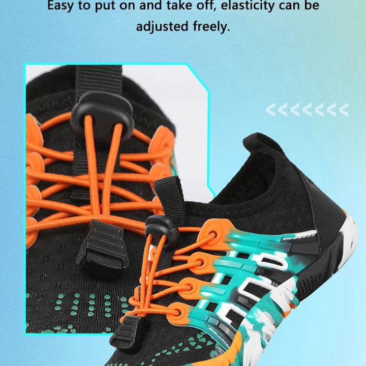Kids Quick-Drying Water Shoes Anti Slip Wear-Resistant Cushioning Prevention Soft Breathable Sneakers Kids Barefoot Shoes ﻿