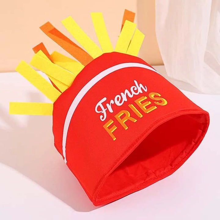 New Year Halloween French Fries Hat Cloth Personalized Taco Hair Hoop Yellow Head Accessories Creative Pizza Hat Headwear