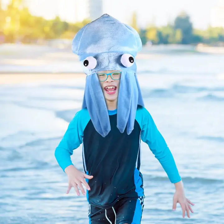 Halloween Octopus Hat Hood Funny Hat Couple Children Adult Crazy Party Hats Animal Hat Japanese Birthday Creative Gift Headdress