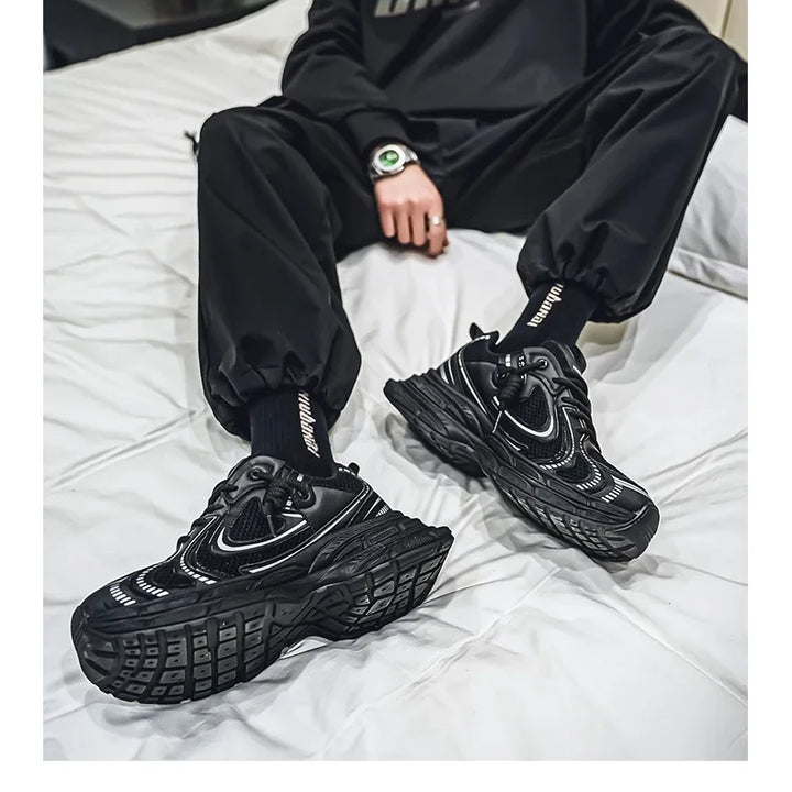 Shoes for Men 2025 New Trendy Fashion Versatile Breathable Thick Bottom Comfortable Sports and Leisure Low Top Sneakers Men