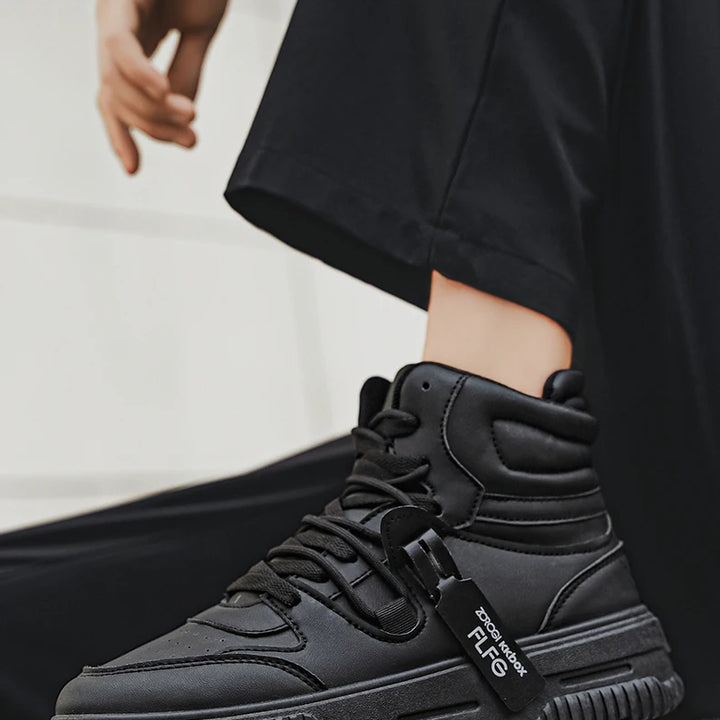 Casual Sneaker High-top Male Sneakers Loafers Shoes for Men Skateboard Sports and Leisure Wear-resistant Non-Slip All-match New
