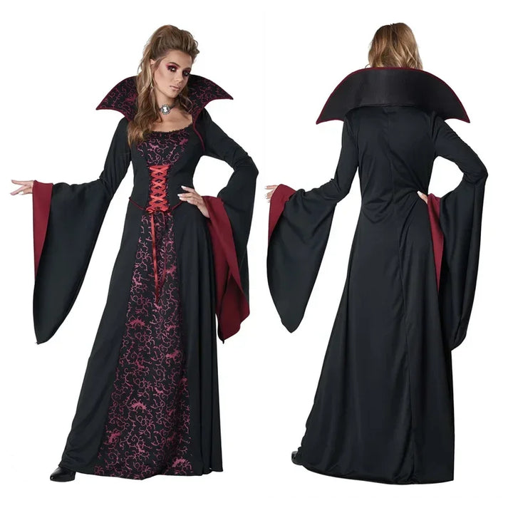 Halloween cosplay vampire queen makeup ball stage party cosplay costume magic witch costume Halloween women's clothing