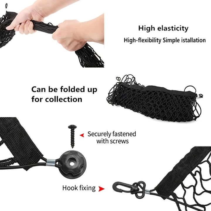 Pet Dog Isolation Net for Car Trunk Elastic Safety Barrier with Mesh Design Pet Protection Cover Dog Car Travel Accessories