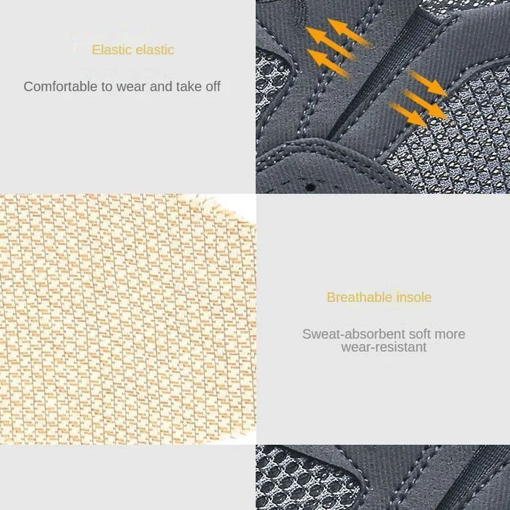 Men's Shoes 2025 Summer Casual Sneakers Breathable Mesh Chunky Sole Affordable Free Shipping