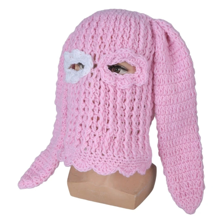 Halloween Balaclavas Long BunnyEar Hat Hat Funny Balaclavas Hat Rabbit Ears Balaclavas Long Ear BunnyBalaclava