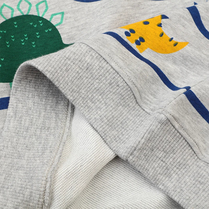 Little Maven Top Clothes for Children Kids Clothes Boys Children's Clothing Hoodies Cartoon Dinosaurs Sweatshirts Cotton Autumn