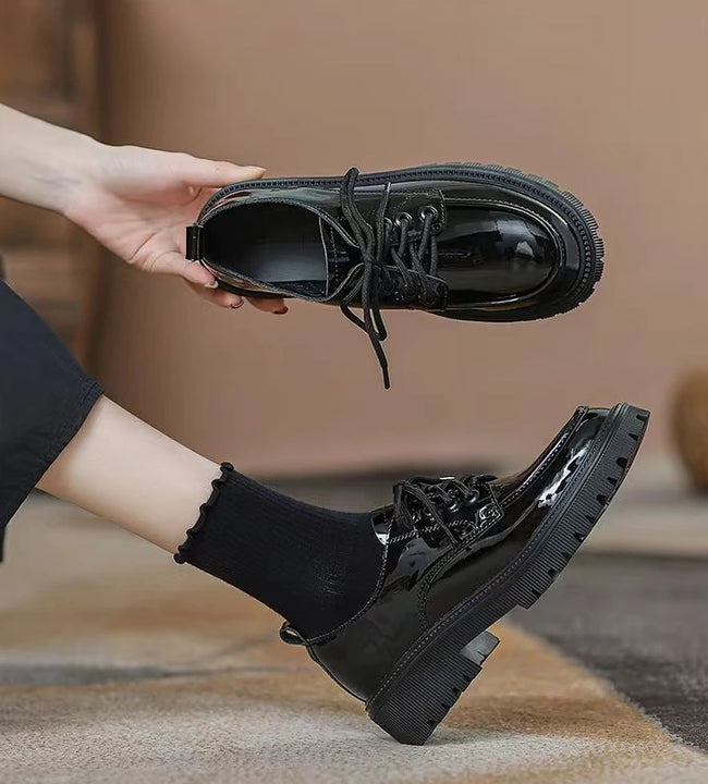 Women's Shoes With Straps Office Platform Medium Heels Ladies Pumps Loafers Lastest Casual Footwear On Sale Social Premium