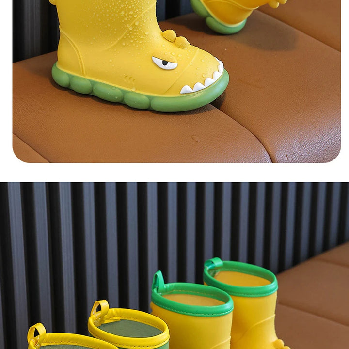 Rain Boots Kids Boy Waterproof Light and Handy Toddler Water Shoes for Girls Children Rain Boots
