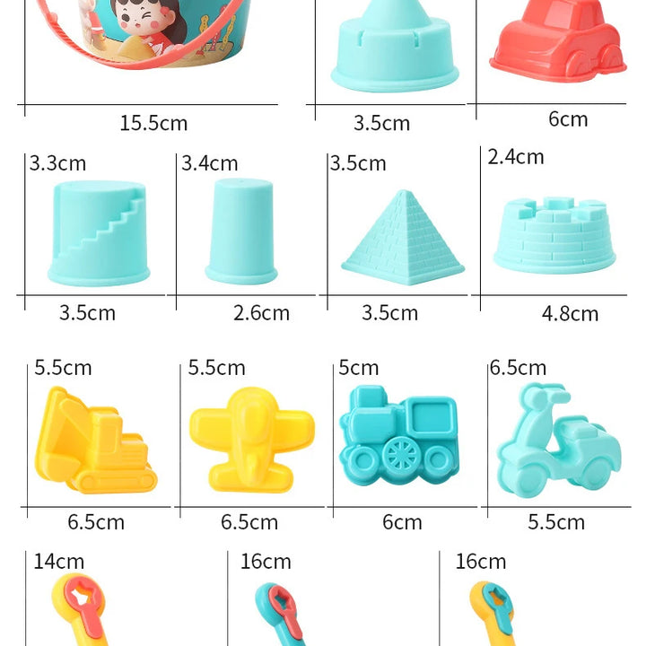 Beach Toys for Kids Sand Set Sand Bucket Beach Shovel Toys for Toddlers Summer Beach Game Children Toys Water Play Tools