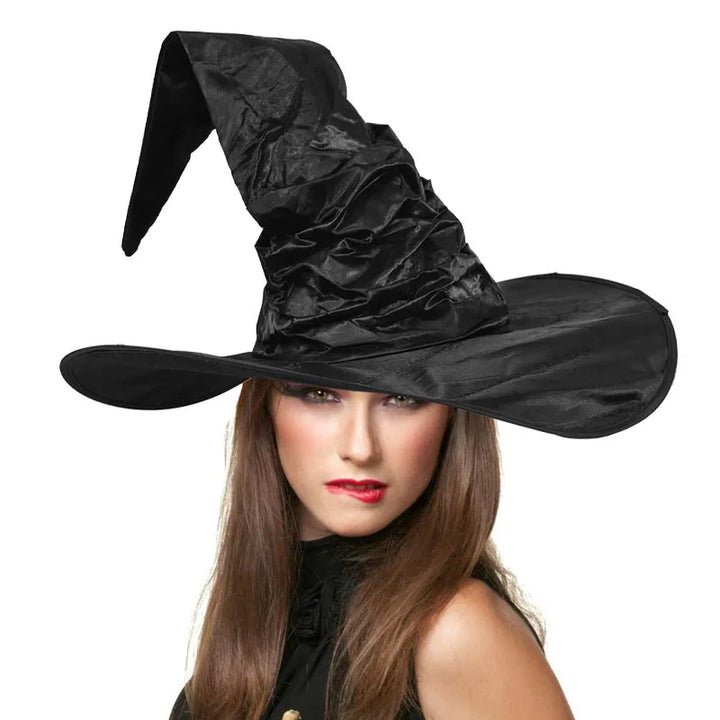 Halloween Witch Wizard Hat Party Costume Headgear Devil Cap Cosplay Props Decoration Accessories for Adult Women Men