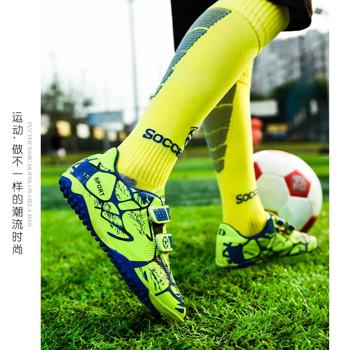 Kids Football Boots Child Soccer Shoe Anti Skid Boys Turf Cleats Hard Court Youth Training Trainers Children Futsal Sneakers