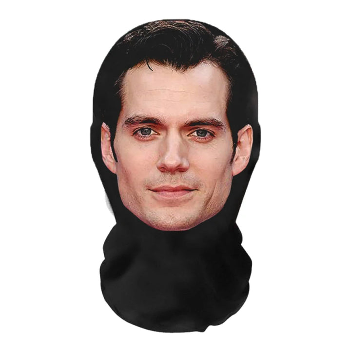 Halloween Cosplay Headwear Fashion Hip Hop Hood Hat Headgear 3D Full Face Mask Elastic Mesh Celebrity Face Mask for Party