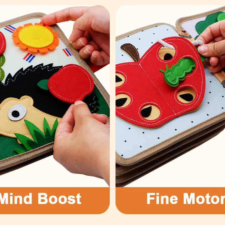 Baby Toy Soft 3D Cloth Book First Book Montessori Infant Early color Cognitive Educational Toys Learning Basic Life Skills Toys