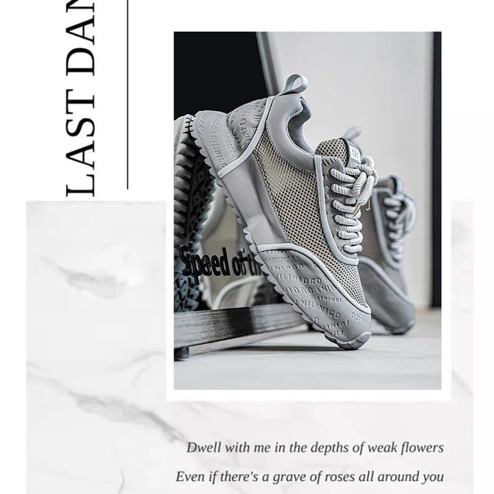 Men's Shoes - 2025 Summer New Style Anti-slip and Wear-resistant Sports Shoes with Breathable Mesh Surface and Casual Style