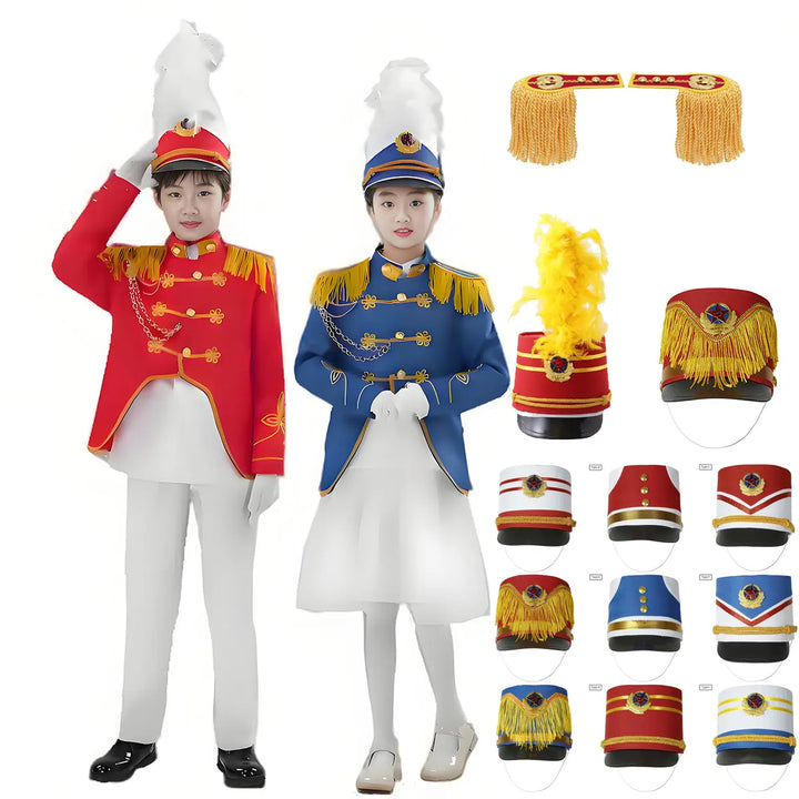 Nutcrackers Hat - Soldier Hat - Drum Major Hat - Marching Band Hat - Children Adult Halloween Cosplay Soldier Costume Party Hat