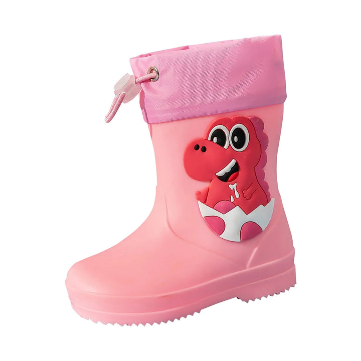 Kids Girl Boy Rain Boots Waterproof Toddler Rainboots Children's Shoes Rubber Boots Kids Baby Cartoon Dinosaur Water Shoes Boots