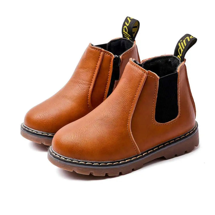 Kids Casual Boots Non-slip Wear-resistant Children Shoes Handsome Fashion Babies Warmly Shoes Girls Boys Soft Bottom Footwear